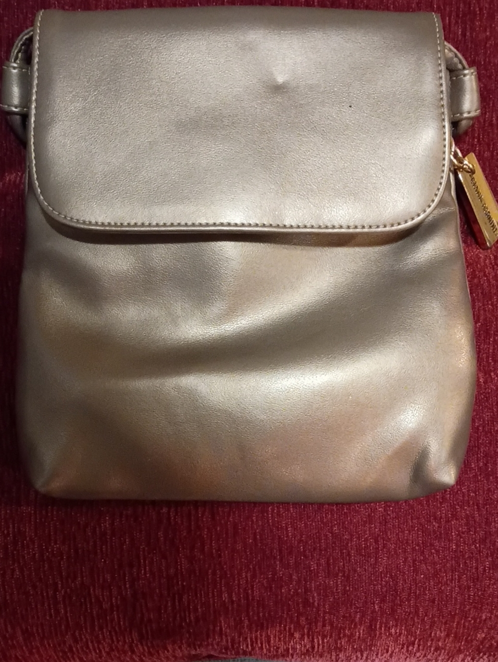 Giani Bernini Metallic Champagne Crossbody Bag